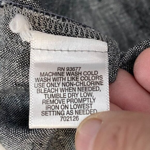 Claiborne Mens 100% Linen Shirt Size XL Long Sleeve Button Down Slim Fit Casual - Picture 6 of 9